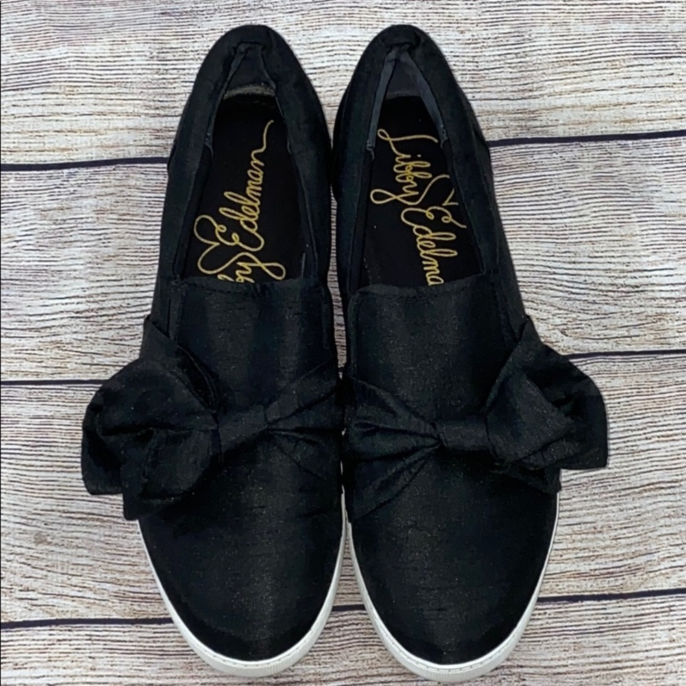 Women’s Libby Edelman Black Slip On Bow NW…
